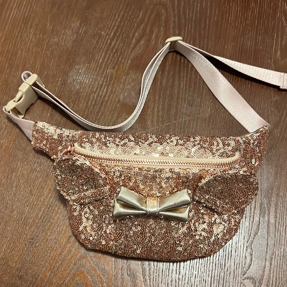 Disney Loungefly rose gold belt bag